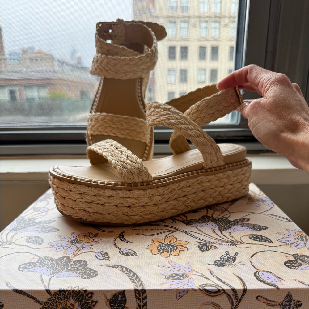 Ulla Johnson Raffia Platform Espadrille - image 4
